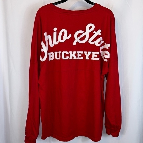 Ohio State Block O Long Sleeve Shirt PullOver Crewneck Long Sleeve Spirt Jersey - Picture 7 of 9